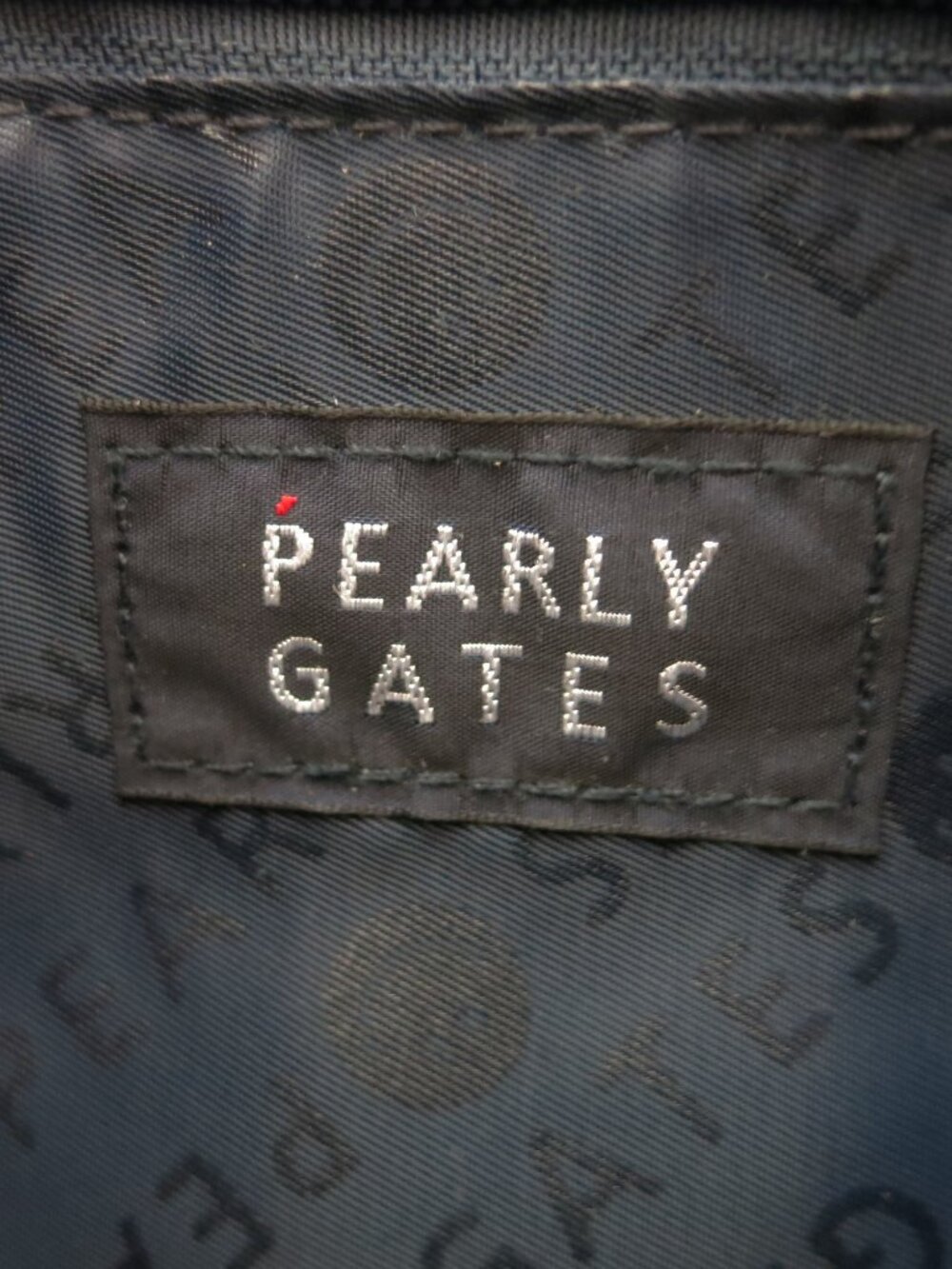 PEARLY GATES Japan Black ACADEMY STYLE Happy Face Charm GOLF Cart Locker Bag - Picture 16 of 16